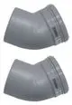 Vaillant-Bogen-45-Grad-2-St--fuer-starre-Abgasleitung-DN-130-PP-0020042766 gallery number 1
